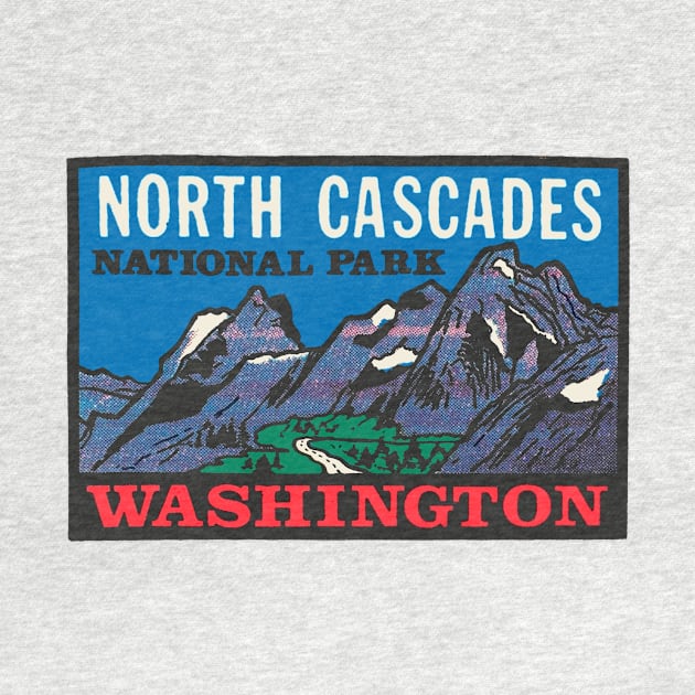 North Cascades National Park Vintage Style by zsonn